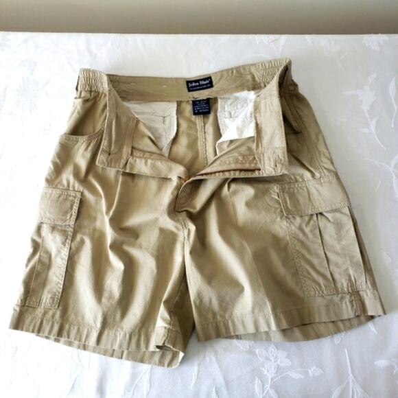 John Blair Pocketed Cargo Khaki Shorts Size 36 New - Picture 5 of 8